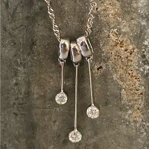 14k Natural Diamond Necklace